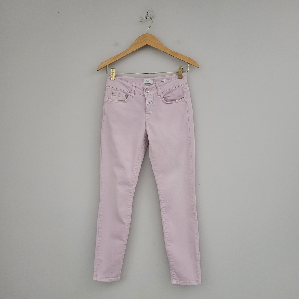 Closed Denim Womens Baker Jeans 1910 Sz 24 Lilac Cotton Blend Made In Italy